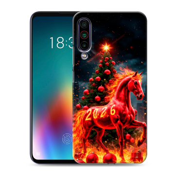 Силиконовый чехол на Meizu 16T с принтом Новый год