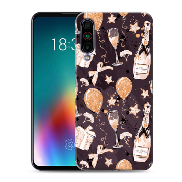 Силиконовый чехол на Meizu 16T с принтом Новый год