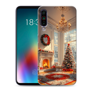 Силиконовый чехол на Meizu 16T с принтом Новый год