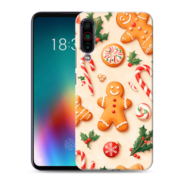 Силиконовый чехол на Meizu 16T с принтом Новый год