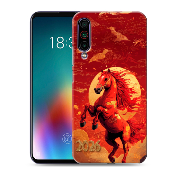 Силиконовый чехол на Meizu 16T с принтом Новый год
