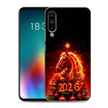 Силиконовый чехол на Meizu 16T с принтом Новый год