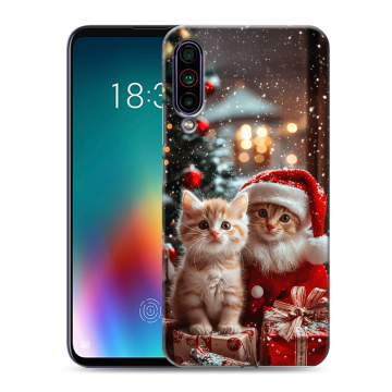 Силиконовый чехол на Meizu 16T с принтом Новый год