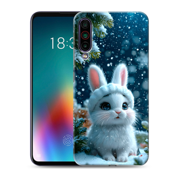 Силиконовый чехол на Meizu 16T с принтом Новый год