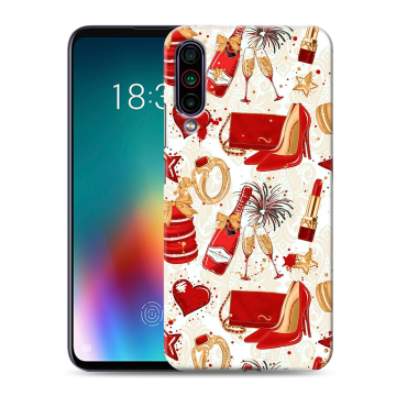 Силиконовый чехол на Meizu 16T с принтом Новый год