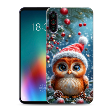 Силиконовый чехол на Meizu 16T с принтом Новый год
