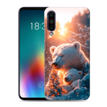 Силиконовый чехол на Meizu 16T с принтом Новый год