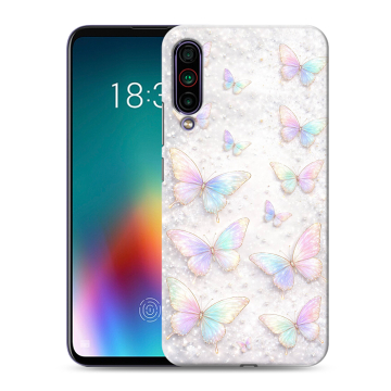 Силиконовый чехол на Meizu 16T с принтом женский