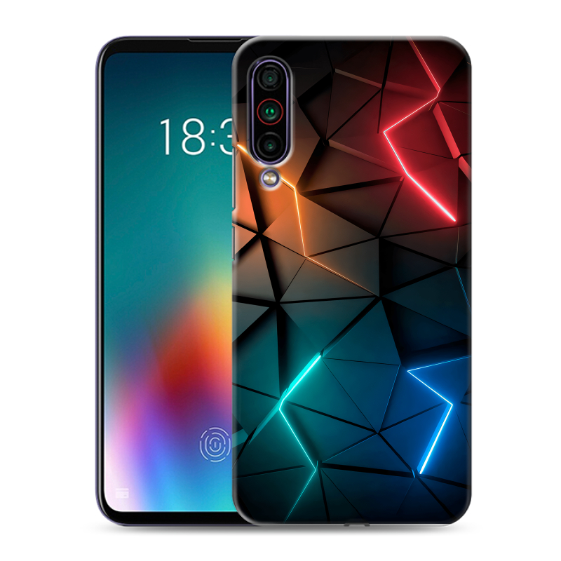 Силиконовый чехол на Meizu 16T с принтом Абстракция неон Силиконовый чехол на Meizu 16T с принтом Абстракция неон