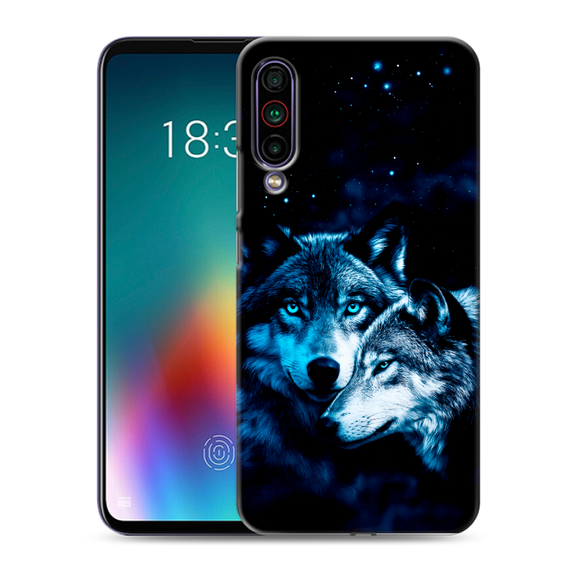Силиконовый чехол на Meizu 16T с принтом Волки Силиконовый чехол на Meizu 16T с принтом Волки