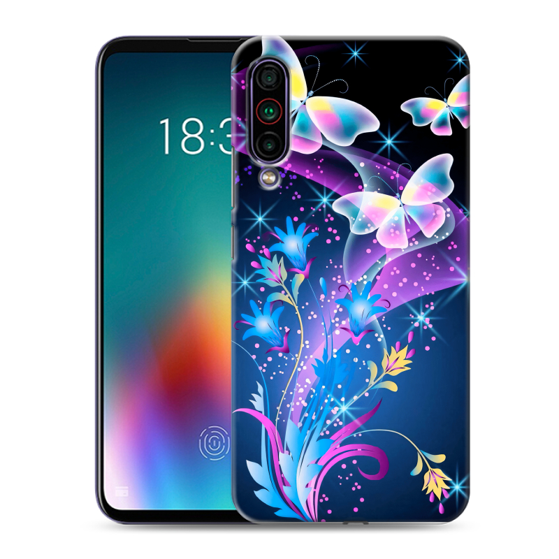 Силиконовый чехол на Meizu 16T с принтом Бабочки Силиконовый чехол на Meizu 16T с принтом Бабочки