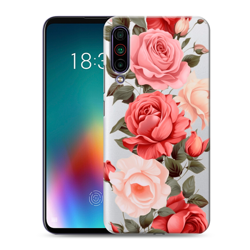 Силиконовый чехол на Meizu 16T с принтом Розы Силиконовый чехол на Meizu 16T с принтом Розы