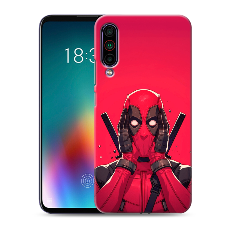 Силиконовый чехол на Meizu 16T с принтом Дедпул Deadpool Силиконовый чехол на Meizu 16T с принтом Дедпул Deadpool