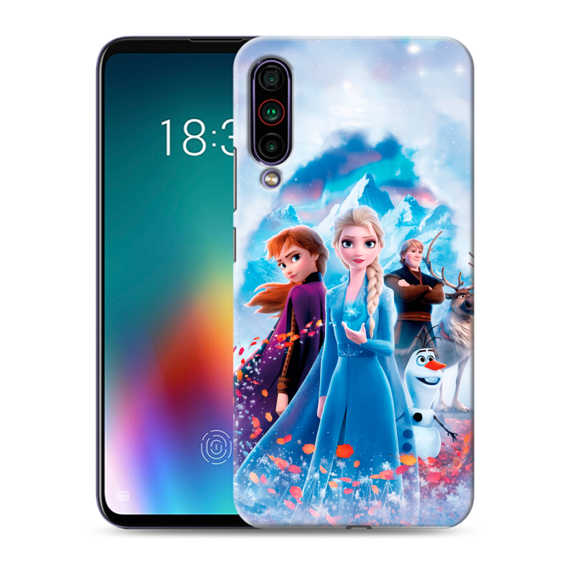 Силиконовый противоударный чехол на Meizu 16T с принтом Холодное сердце Frozen Силиконовый противоударный чехол на Meizu 16T с принтом Холодное сердце Frozen
