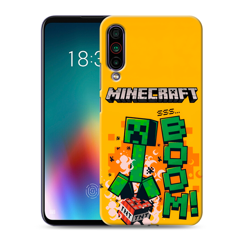 Силиконовый чехол на Meizu 16T с принтом Майнкрафт Minecraft Силиконовый чехол на Meizu 16T с принтом Майнкрафт Minecraft