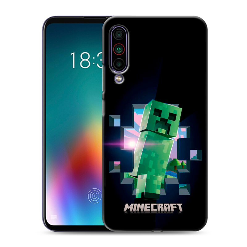 Силиконовый чехол на Meizu 16T с принтом Майнкрафт Minecraft Силиконовый чехол на Meizu 16T с принтом Майнкрафт Minecraft