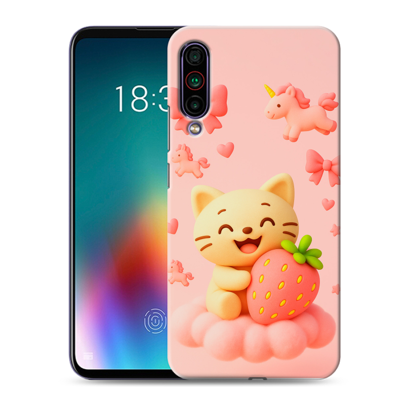 Силиконовый противоударный чехол на Meizu 16T с принтом для девочек Силиконовый противоударный чехол на Meizu 16T с принтом для девочек
