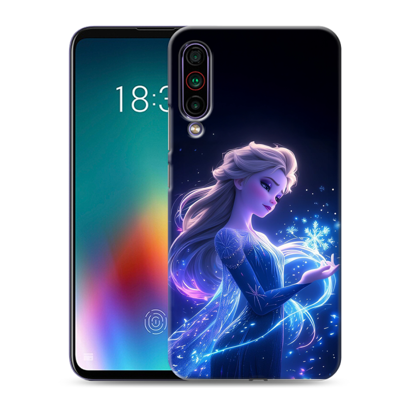 Силиконовый противоударный чехол на Meizu 16T с принтом Холодное сердце Frozen Силиконовый противоударный чехол на Meizu 16T с принтом Холодное сердце Frozen