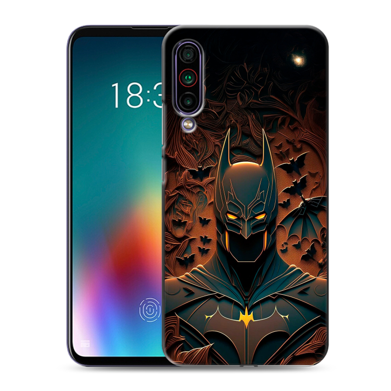 Силиконовый чехол на Meizu 16T с принтом Batman Бэтмен Силиконовый чехол на Meizu 16T с принтом Batman Бэтмен