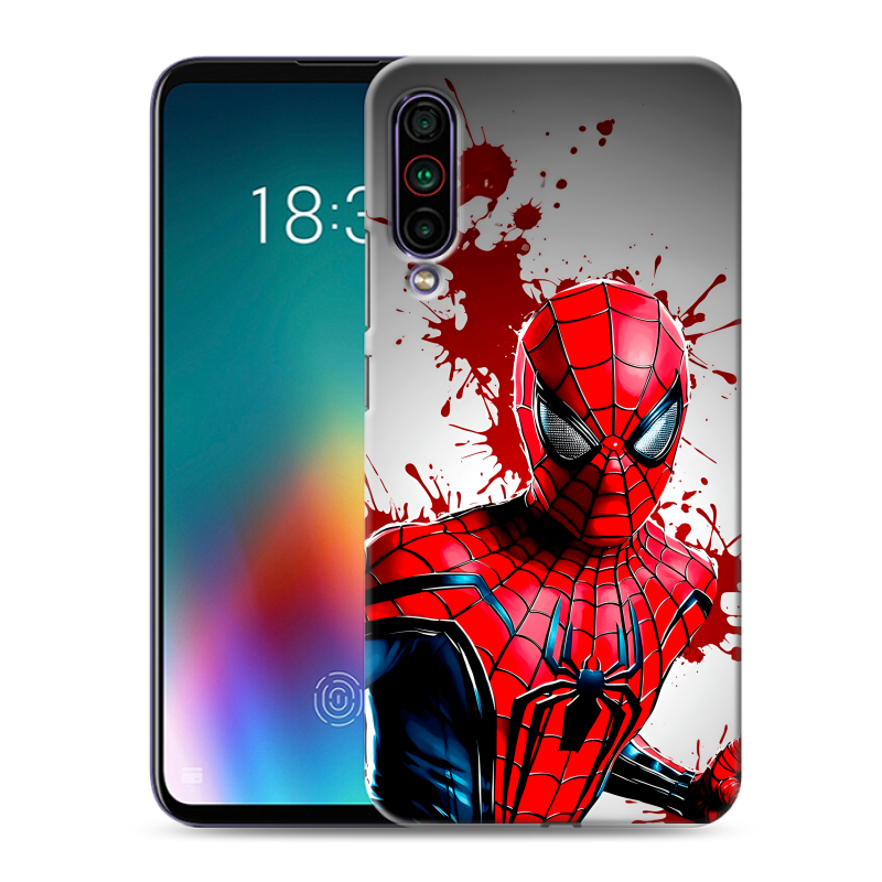 Силиконовый противоударный чехол на Meizu 16T с принтом Spiderman Человек паук Силиконовый противоударный чехол на Meizu 16T с принтом Spiderman Человек паук