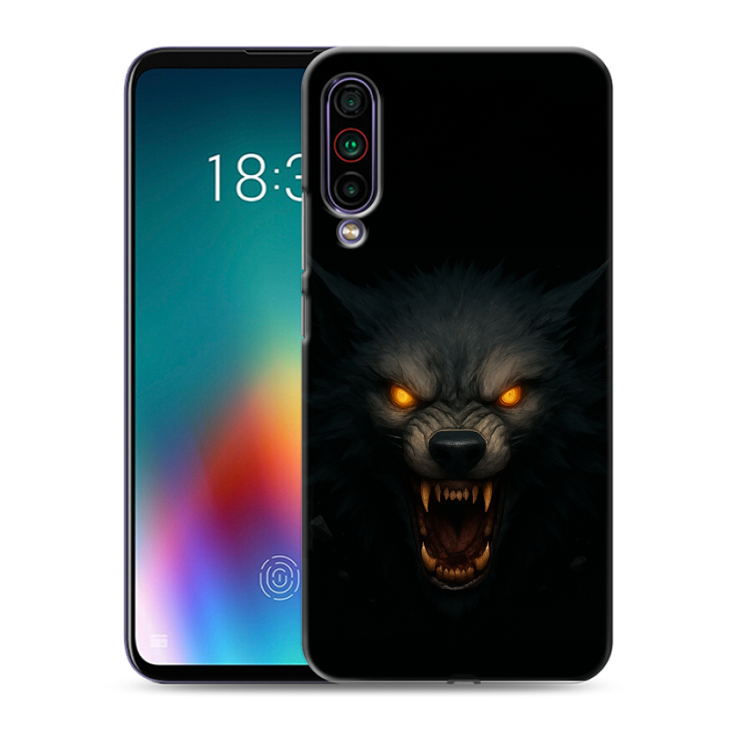 Силиконовый чехол на Meizu 16T с принтом Волк Силиконовый чехол на Meizu 16T с принтом Волк
