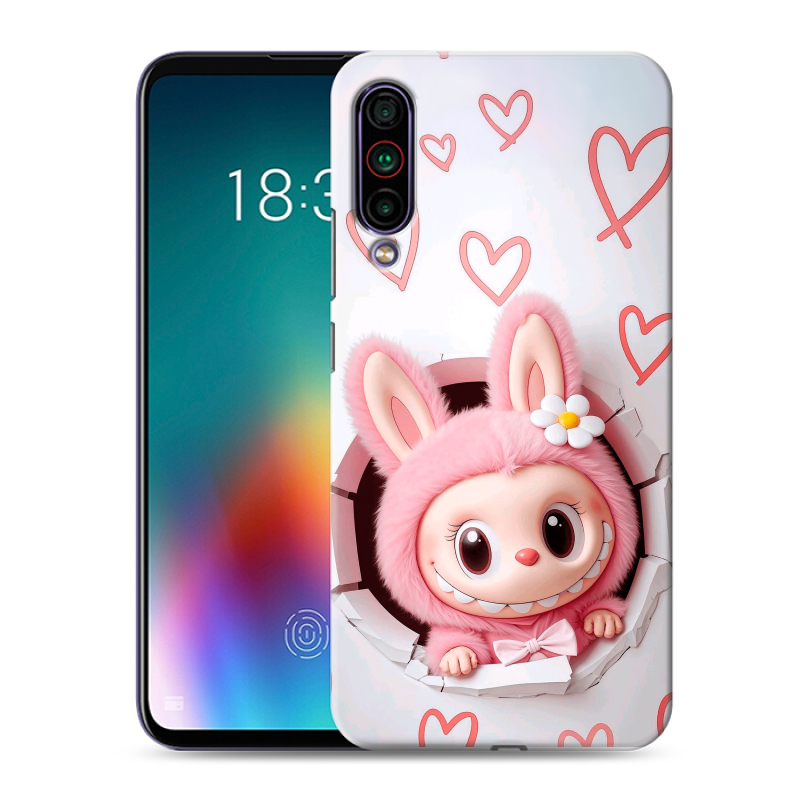 Силиконовый чехол на Meizu 16T с принтом Labubu Лабубу Силиконовый чехол на Meizu 16T с принтом Labubu Лабубу
