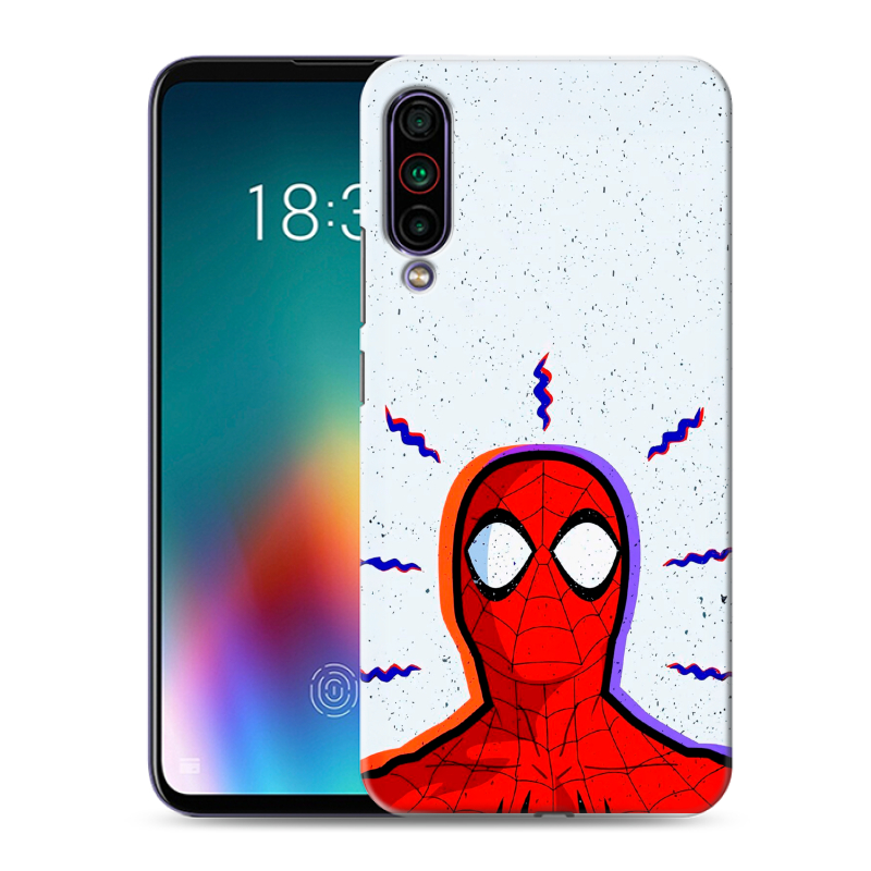 Силиконовый противоударный чехол на Meizu 16T с принтом Spiderman Человек паук Силиконовый противоударный чехол на Meizu 16T с принтом Spiderman Человек паук