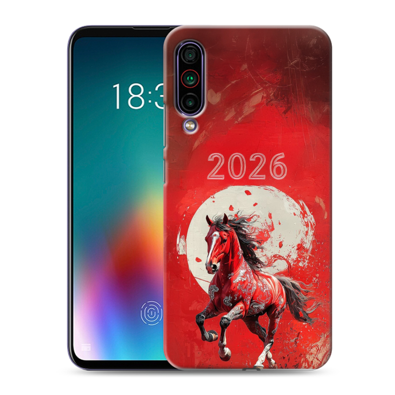 Силиконовый чехол на Meizu 16T с принтом Новый год Силиконовый чехол на Meizu 16T с принтом Новый год