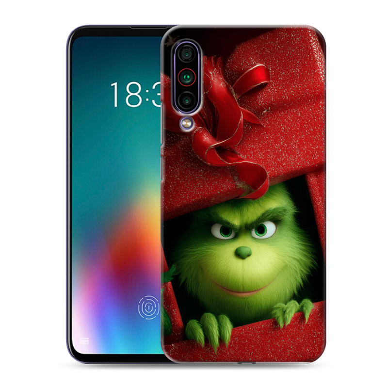 Силиконовый противоударный чехол на Meizu 16T с принтом Новый год Силиконовый противоударный чехол на Meizu 16T с принтом Новый год