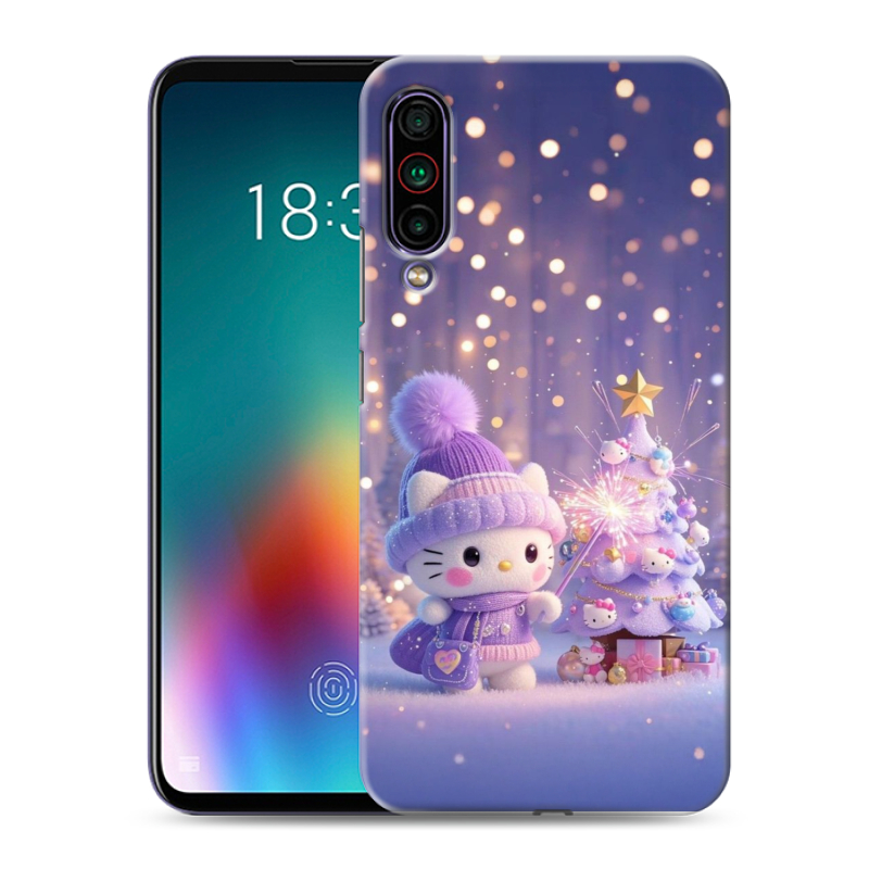 Силиконовый чехол на Meizu 16T с принтом Новый год Силиконовый чехол на Meizu 16T с принтом Новый год
