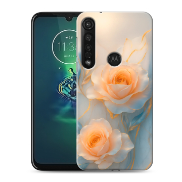 Силиконовый чехол на Motorola Moto G8 Plus с принтом Женский