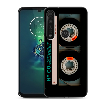Силиконовый чехол на Motorola Moto G8 Plus с принтом Кассета