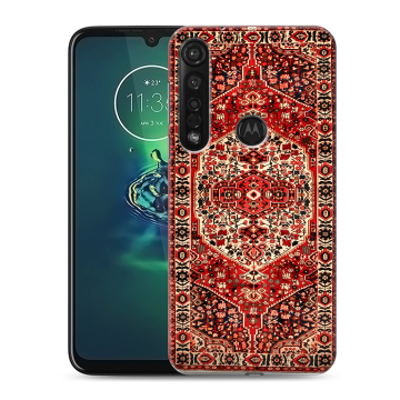 Силиконовый чехол на Motorola Moto G8 Plus с принтом Ковер