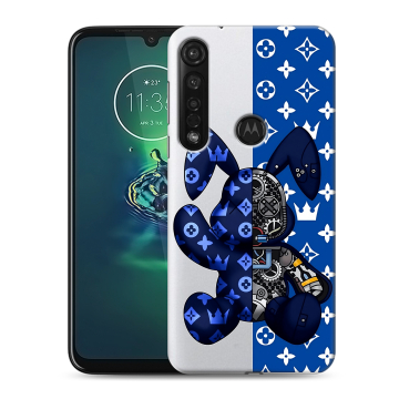 Силиконовый чехол на Motorola Moto G8 Plus с принтом Луи робот