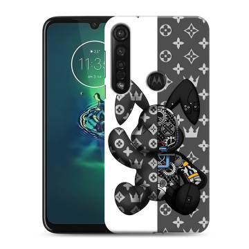 Силиконовый чехол на Motorola Moto G8 Plus с принтом Луи робот