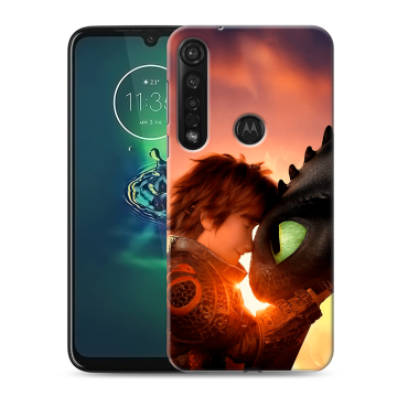 Силиконовый чехол на Motorola Moto G8 Plus с принтом Как приручить дракона