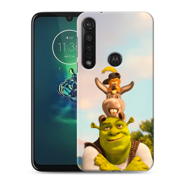 Силиконовый чехол на Motorola Moto G8 Plus с принтом Шрек Shrek