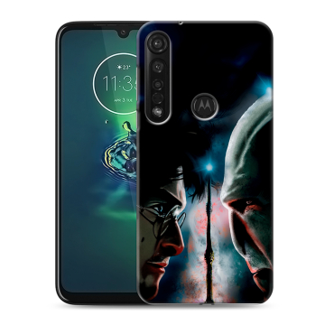 Силиконовый чехол на Motorola Moto G8 Plus с принтом Гарри Поттер Harry Potter