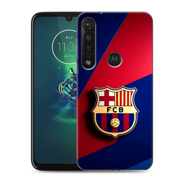 Силиконовый чехол на Motorola Moto G8 Plus с принтом Барселона Barcelona