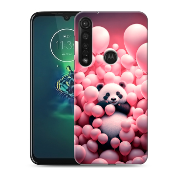 Силиконовый чехол на Motorola Moto G8 Plus с принтом Панда