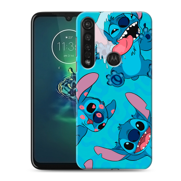 Силиконовый чехол на Motorola Moto G8 Plus с принтом Лило и Стич