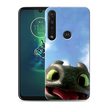 Силиконовый чехол на Motorola Moto G8 Plus с принтом Как приручить дракона