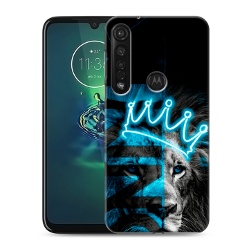 Силиконовый чехол на Motorola Moto G8 Plus с принтом Король лев