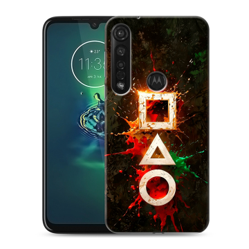 Силиконовый чехол на Motorola Moto G8 Plus с принтом Squid Game Игра кальмара