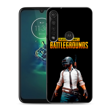 Силиконовый чехол на Motorola Moto G8 Plus с принтом PUGB ПАГБ