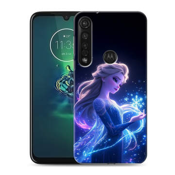 Силиконовый чехол на Motorola Moto G8 Plus с принтом Холодное сердце Frozen