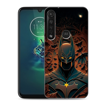 Силиконовый чехол на Motorola Moto G8 Plus с принтом Batman Бэтмен