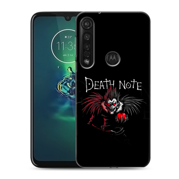 Силиконовый чехол на Motorola Moto G8 Plus с принтом Death note Тетрадь смерти