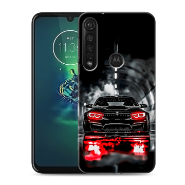 Силиконовый чехол на Motorola Moto G8 Plus с принтом BMW БМВ