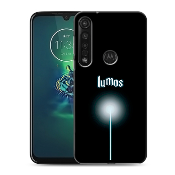Силиконовый чехол на Motorola Moto G8 Plus с принтом Harry Potter Гарри Поттер